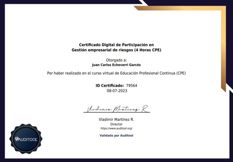Gestión empresarial de riesgos — Juan Carlos Echeverri Garcés